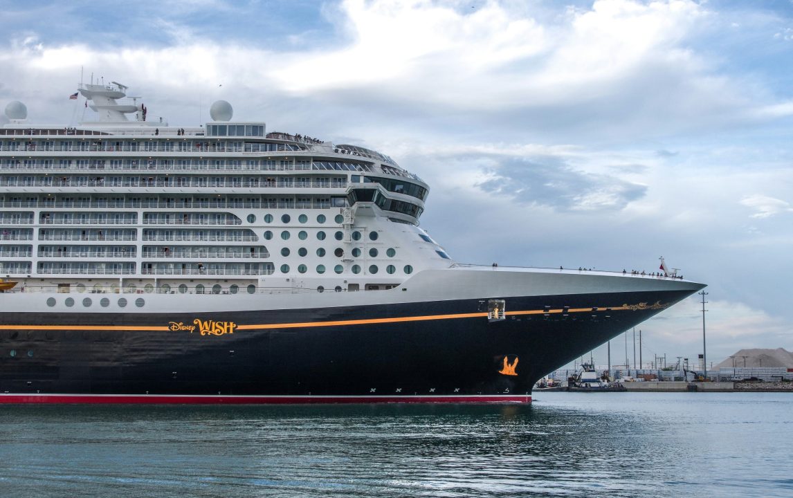 Disney Wish Cruise Ship at port Canaveral