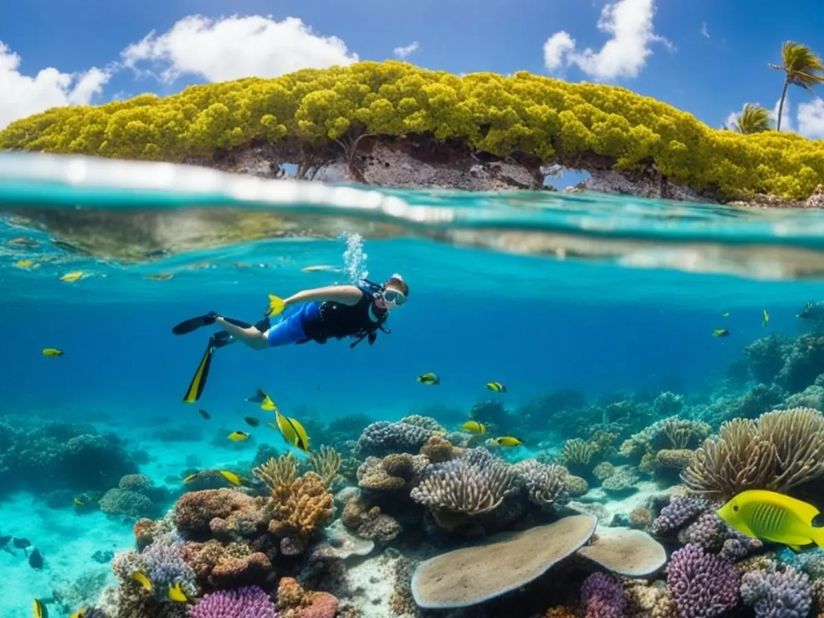 Snorkeling spot near Nassau