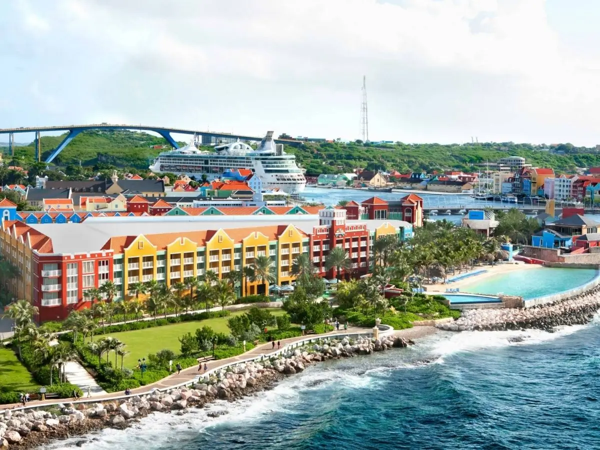 Colorful Curacao city