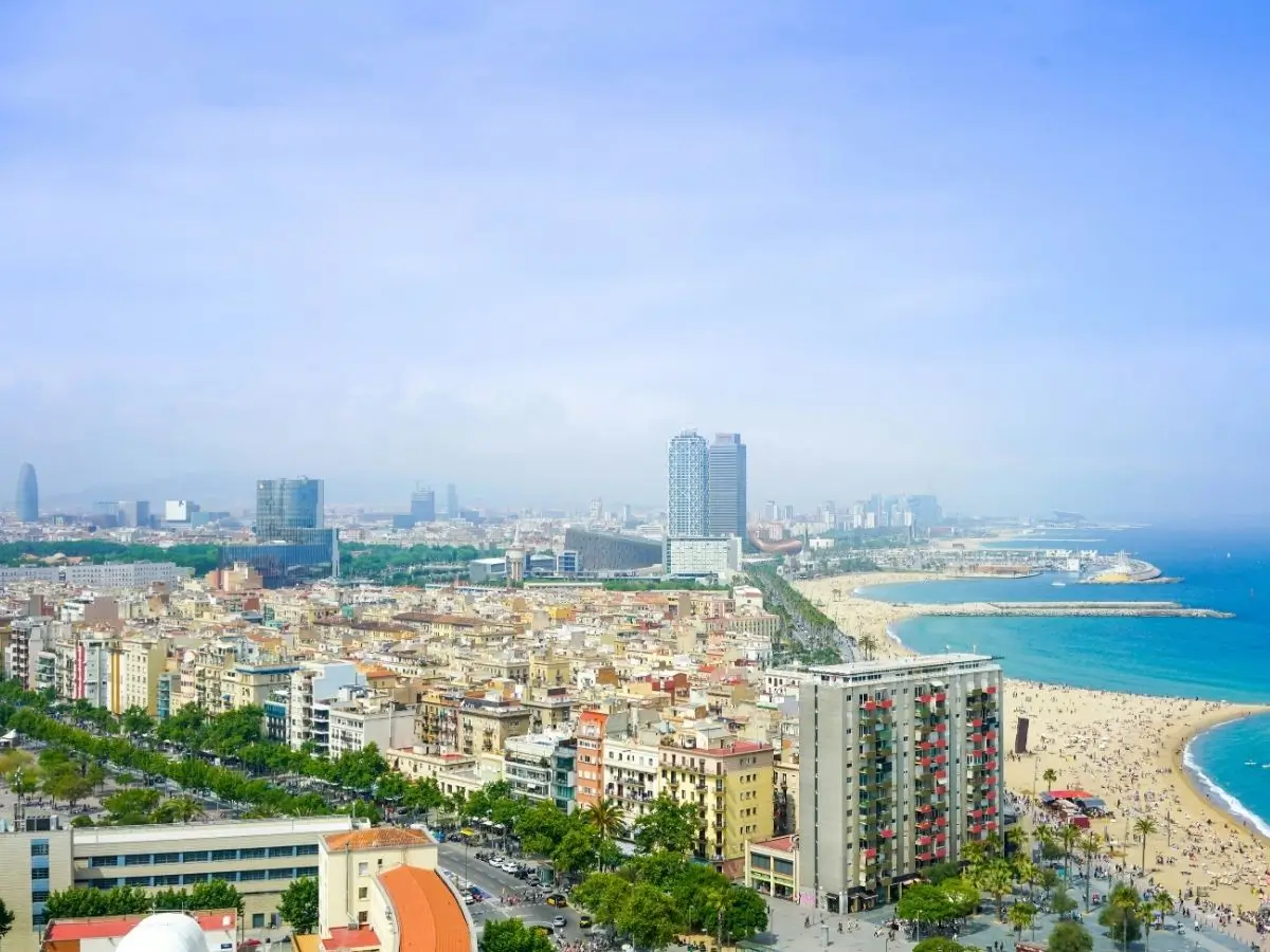 Barcelona city beach