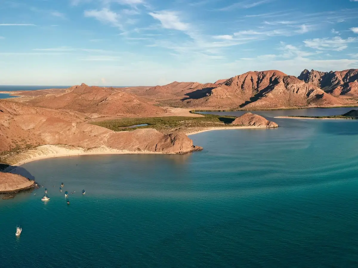 Shallow beaches of La Paz