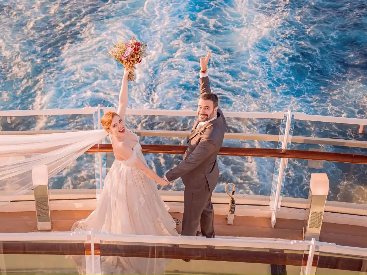 Couple Cruise Wedding
