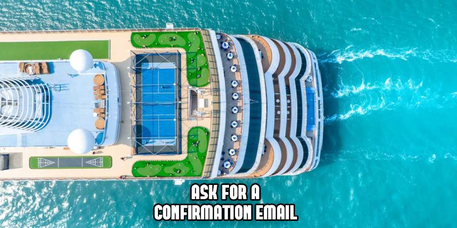 Ask for a 
Confirmation Email 