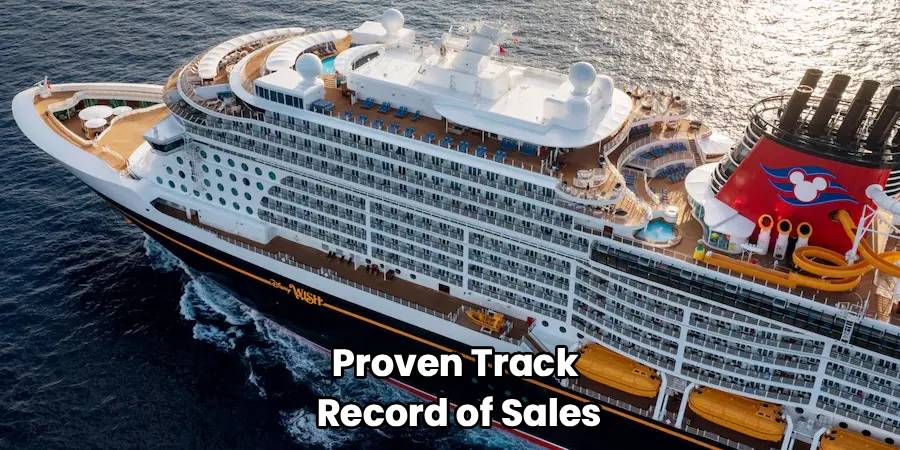 Proven Track 
Record of Sales