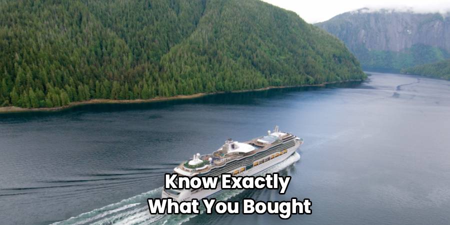 Know Exactly 
What You Bought